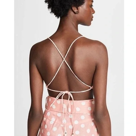 NWT Zimmermann Linen Corsage Tie Top - Picture 6 of 11